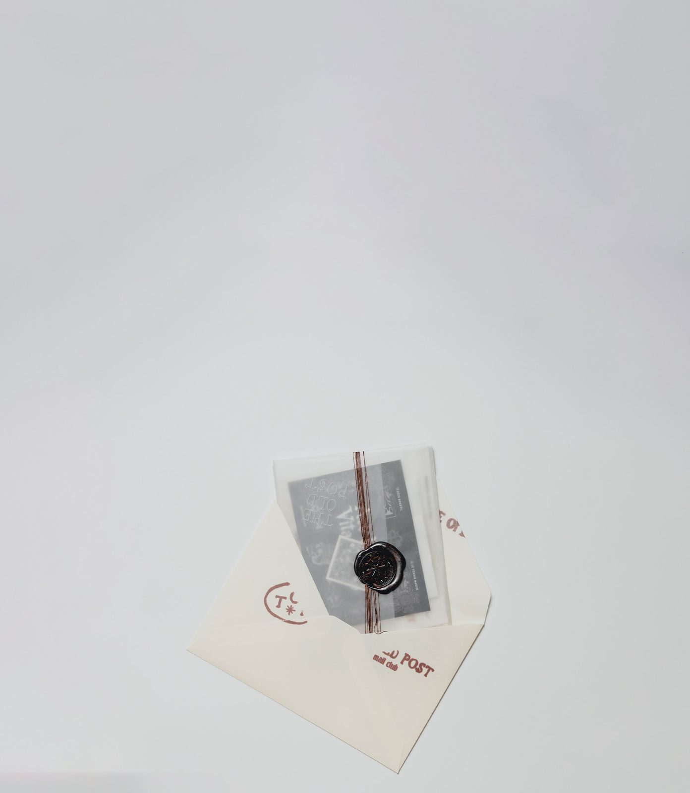 A gift dispatch in its envelope
